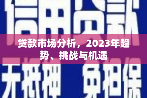 扶风贷款市场分析，2023年趋势、挑战与机遇