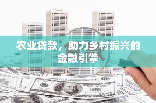 扶风农业贷款，助力乡村振兴的金融引擎