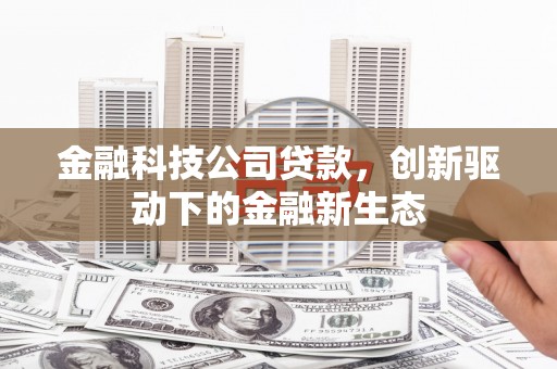 扶风金融科技公司贷款，创新驱动下的金融新生态