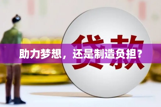 扶风助力梦想，还是制造负担？