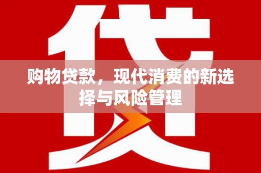 扶风购物贷款，现代消费的新选择与风险管理
