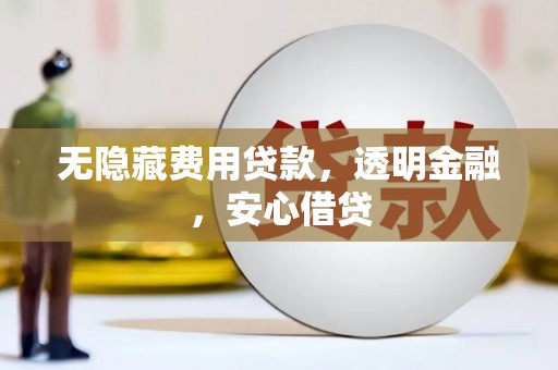 扶风无隐藏费用贷款，透明金融，安心借贷