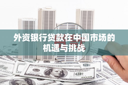 扶风外资银行贷款在中国市场的机遇与挑战