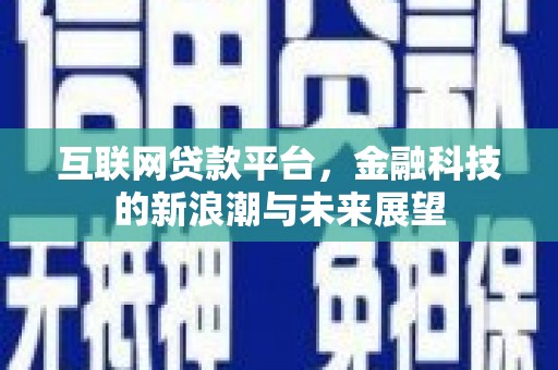 扶风互联网贷款平台，金融科技的新浪潮与未来展望