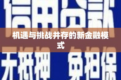扶风机遇与挑战并存的新金融模式