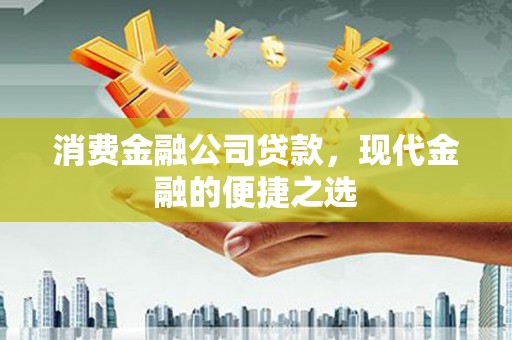 扶风消费金融公司贷款，现代金融的便捷之选