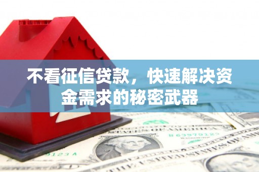 扶风不看征信贷款，快速解决资金需求的秘密武器