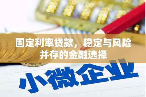 扶风固定利率贷款，稳定与风险并存的金融选择