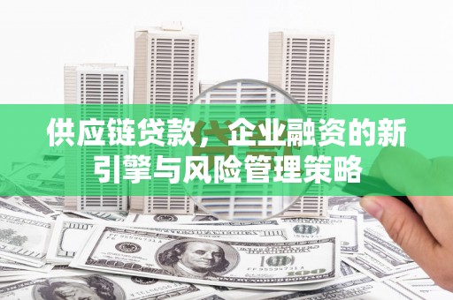 扶风供应链贷款，企业融资的新引擎与风险管理策略