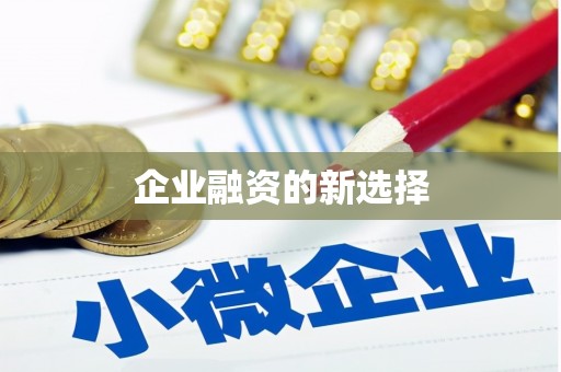 扶风企业融资的新选择