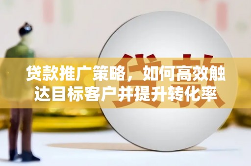 扶风贷款推广策略，如何高效触达目标客户并提升转化率