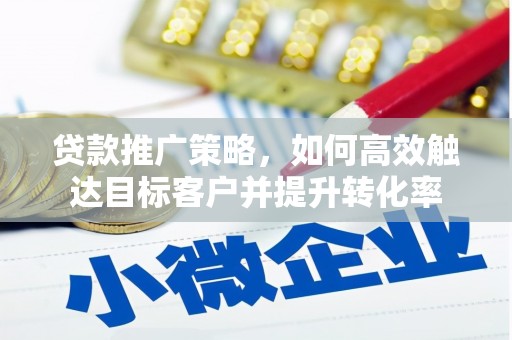 扶风贷款推广策略，如何高效触达目标客户并提升转化率