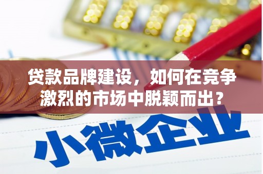 扶风贷款品牌建设，如何在竞争激烈的市场中脱颖而出？