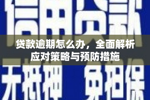 扶风贷款逾期怎么办，全面解析应对策略与预防措施