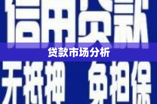 扶风贷款市场分析