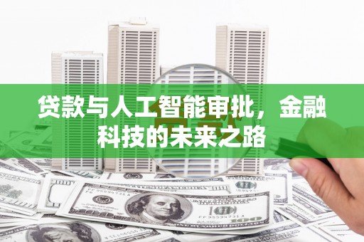 扶风贷款与人工智能审批，金融科技的未来之路