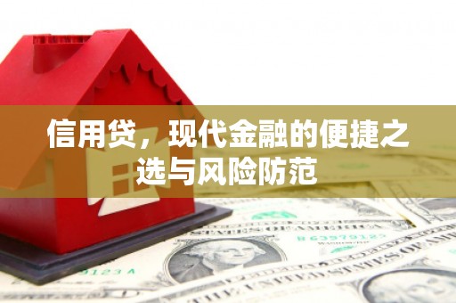 扶风信用贷，现代金融的便捷之选与风险防范