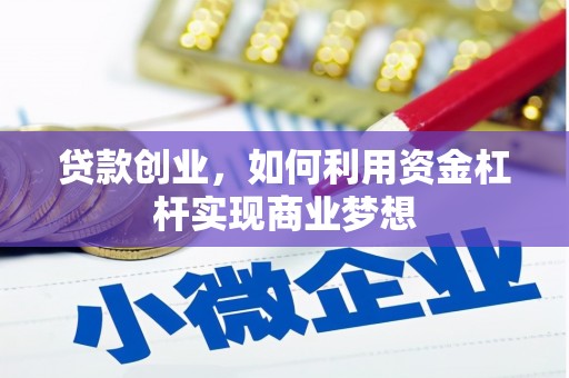 扶风贷款创业，如何利用资金杠杆实现商业梦想