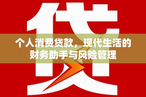 扶风个人消费贷款，现代生活的财务助手与风险管理