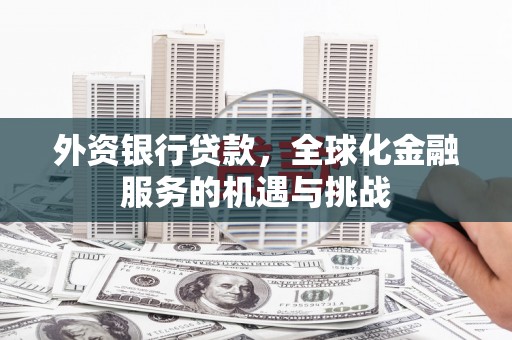 扶风外资银行贷款，全球化金融服务的机遇与挑战