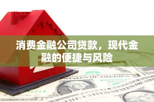 扶风消费金融公司贷款，现代金融的便捷与风险