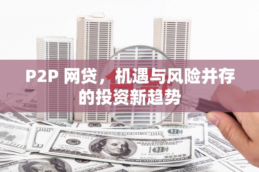 扶风P2P 网贷，机遇与风险并存的投资新趋势