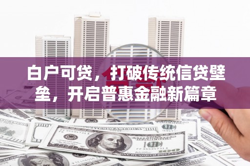 扶风白户可贷，打破传统信贷壁垒，开启普惠金融新篇章