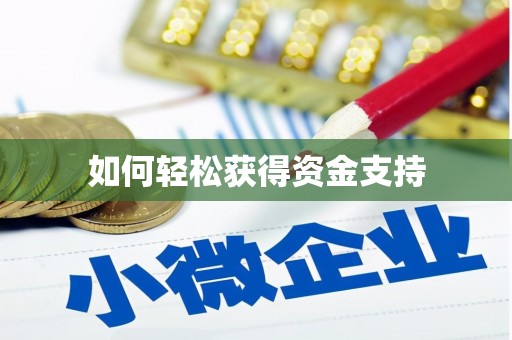 扶风如何轻松获得资金支持