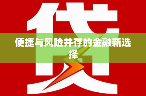 扶风便捷与风险并存的金融新选择