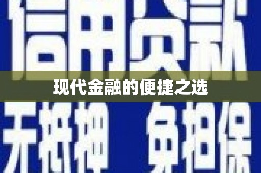扶风现代金融的便捷之选