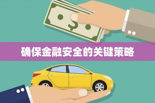 扶风确保金融安全的关键策略