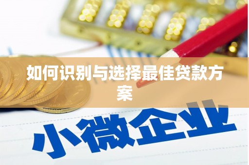 扶风如何识别与选择最佳贷款方案