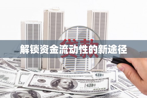 扶风解锁资金流动性的新途径